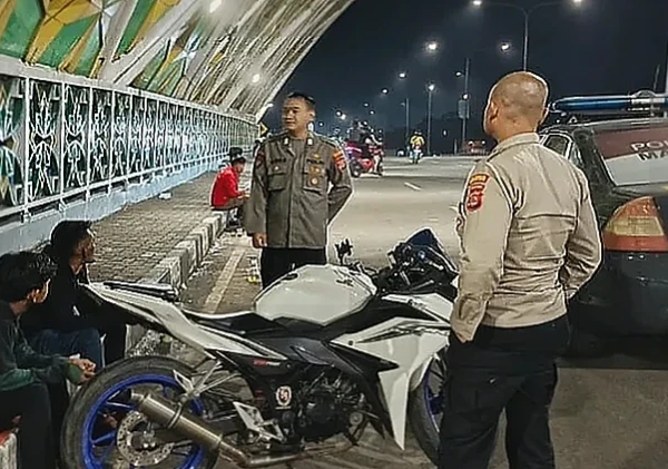 Polsek Cipocok Jaya Gelar Patroli Street Crime di Jembatan Bogeg