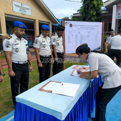 Lapas Kalabahi Gelar Ikrar Antinarkoba dan Handphone Ilegal Serentak
