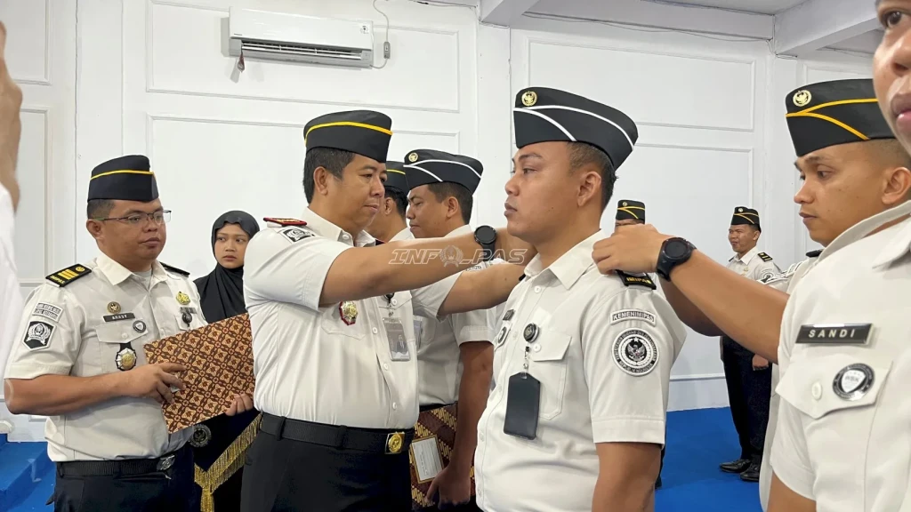 23 Pegawai Lapas Kotabaru Naik Pangkat, Kepala Lapas Beri Apresiasi Kinerja