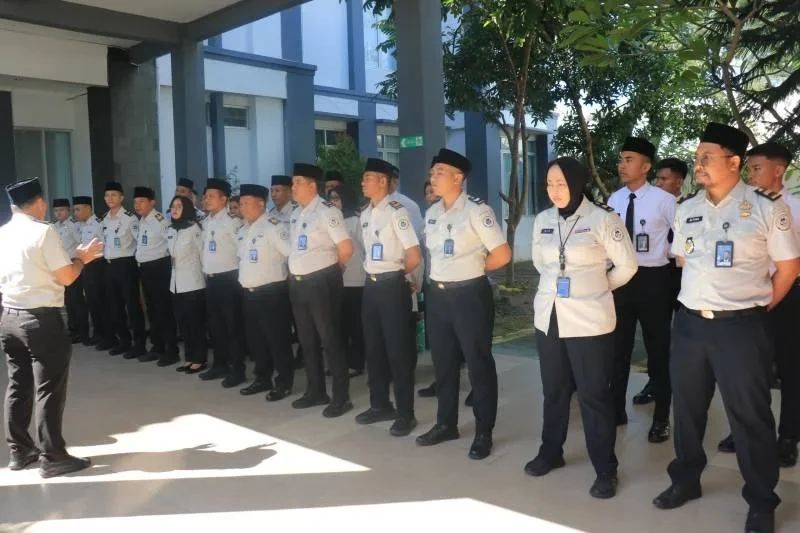 Lapas Pemuda Madiun Gelar Apel Persiapan Kunjungan Idul Fitri, Pastikan Layanan Aman
