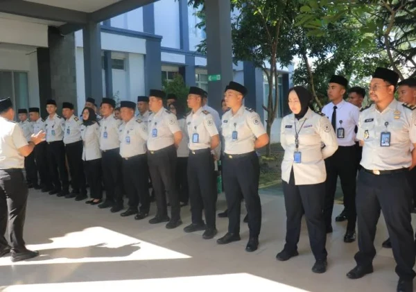 Lapas Pemuda Madiun Gelar Apel Persiapan Kunjungan Idul Fitri, Pastikan Layanan Aman
