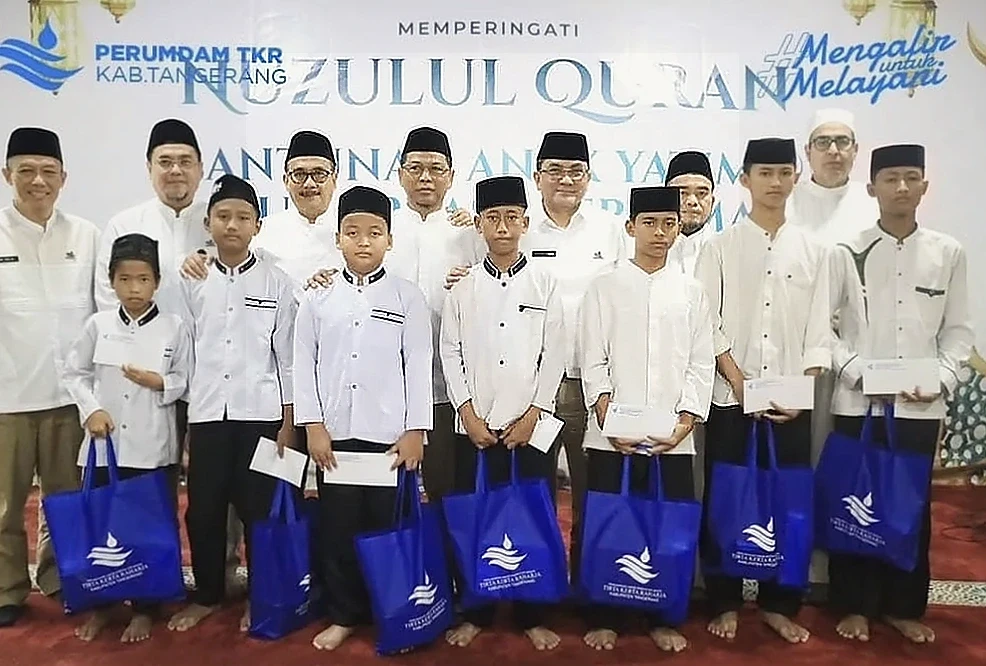 Perumdam TKR Santuni 50 Anak Yatim dalam Peringatan Nuzulul Qur’an