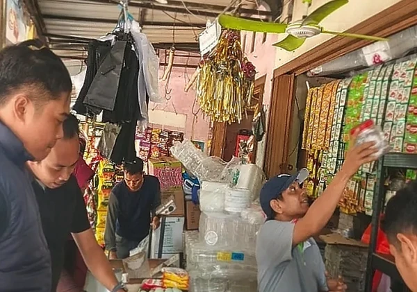 Polres Cilegon dan Disperindag Pantau Harga Bapokting di Pasar Keranggot Jelang Ramadhan