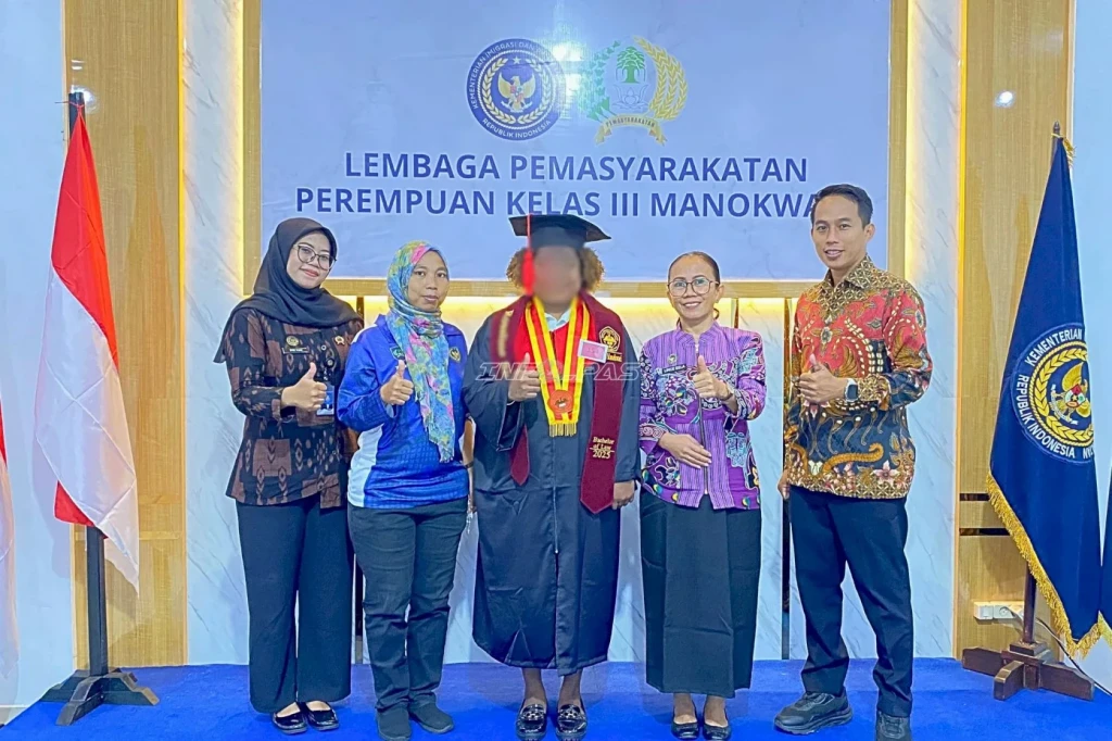 Lapas Perempuan Manokwari Fasilitasi Wisuda Daring Warga Binaan R