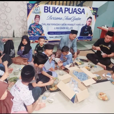 LSM GMBI Lebak Gelar Buka Puasa dan Santunan Anak Yatim Rayakan Harlah ke-24