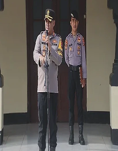 Wakapolresta Serang Kota Pimpin Apel Pagi, Ingatkan Personel Jaga Disiplin dan Kesehatan