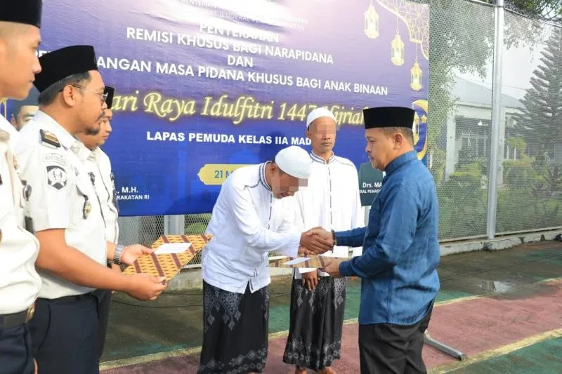 Lapas Pemuda Madiun Beri Remisi Khusus Idul Fitri kepada 510 Warga Binaan