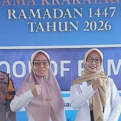 Bhabinkamtibmas Kubangsari Hadiri Acara Berbagi Kebahagiaan Krakatau Posco di Cilegon