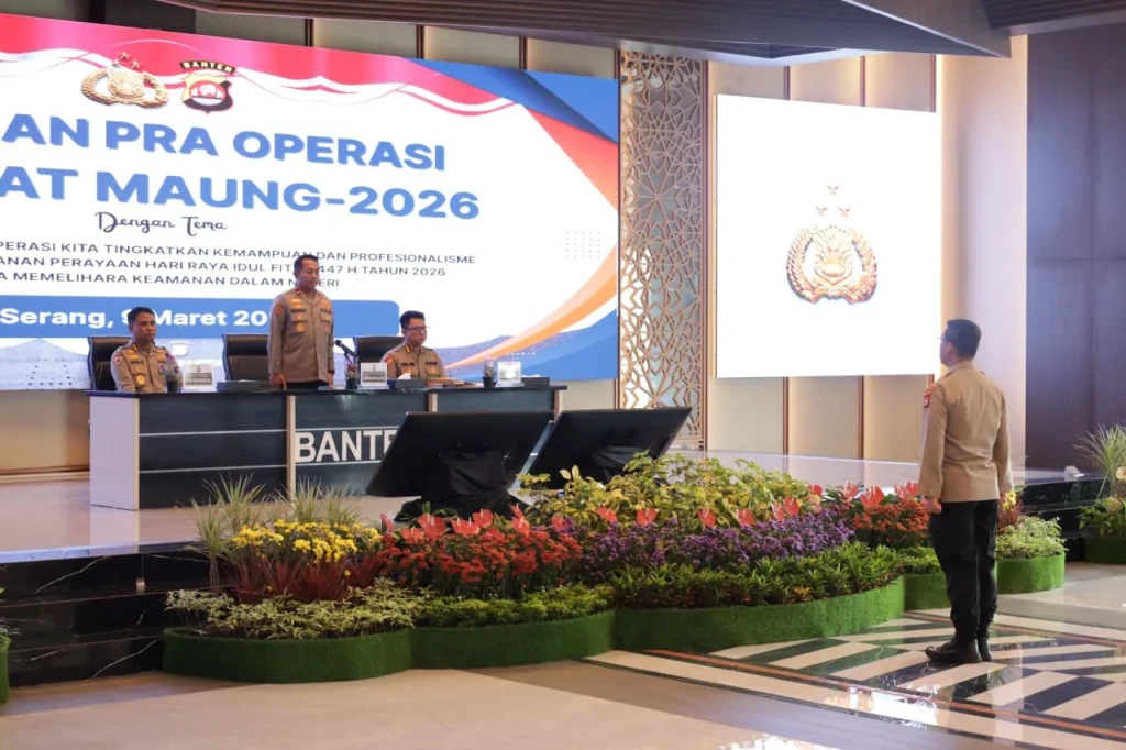 Polda Banten Gelar Latihan Pra Operasi Ketupat Maung 2026 untuk Pengamanan Idul Fitri