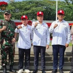 Siswa SMKN 5 Bandung Pimpin Upacara Pelantikan PMR se