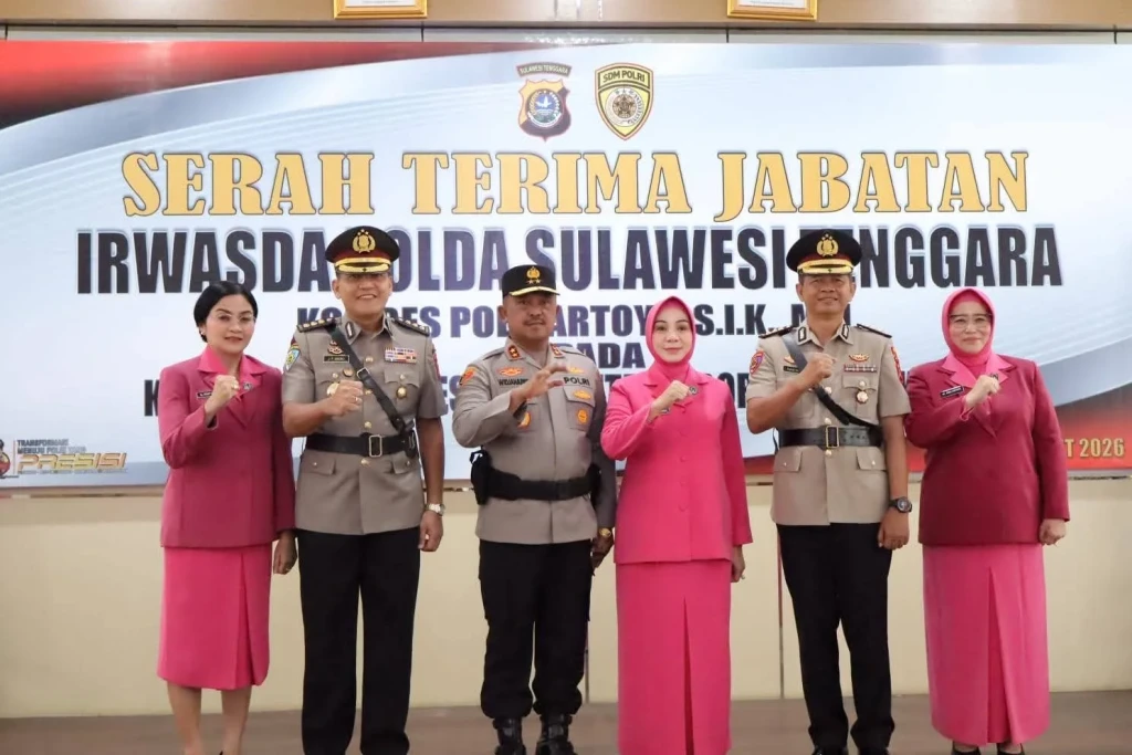 Kapolda Sultra Pimpin Sertijab Irwasda, Kombes Hartoyo Pindah ke Polda Sulsel