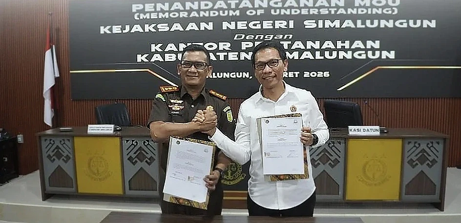 Kejaksaan Negeri Simalungun dan Kantor Pertanahan Teken MoU Penanganan Masalah Hukum