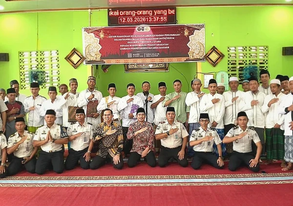 Bupati Bengkulu Utara Hadiri Safari Ramadhan di Lapas Arga Makmur, Beri Hadiah Lomba WBP