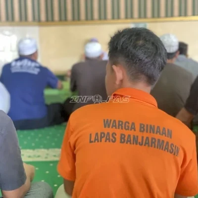 Lapas Banjarmasin Gelar Pembelajaran Fikih Salat, Warga Binaan Diajak Hayati Makna Ibadah