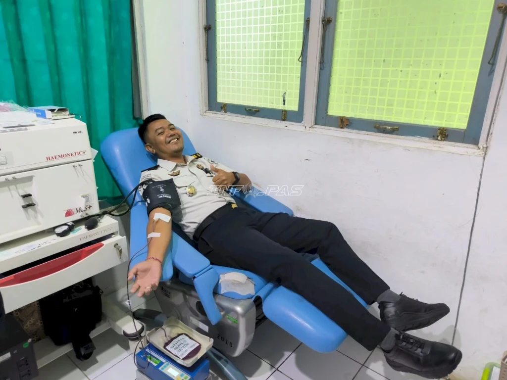 Rutan Marabahan Gelar Donor Darah Peringati Hari Bakti Pemasyarakatan ke-62