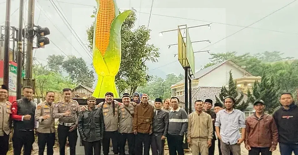 Polda Jabar Resmikan Tugu Jagung di Nagreg, Dorong Ketahanan Pangan dan Produksi Petani