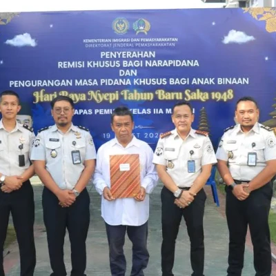 Lapas Pemuda Madiun Beri Remisi Nyepi untuk Satu Warga Binaan Hindu