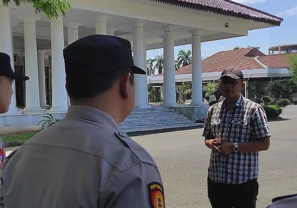 Kanit Intelkam Polsek Serang Pimpin Apel Pengamanan Mudik Gratis Pemprov Banten 2026