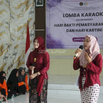 Rutan Perempuan Surabaya Gelar Lomba Karaoke Meriahkan HBP dan Hari Kartini