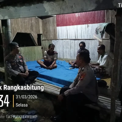Polsek Rangkasbitung Gelar Patroli Dialogis, Ajak Warga Perkuat Keamanan Lingkungan