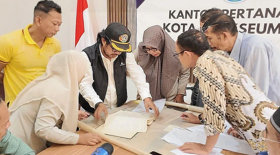 Kantah Lhokseumawe dan BPKD Aceh Utara Koordinasi Optimalisasi Data Aset Pasar Tradisional