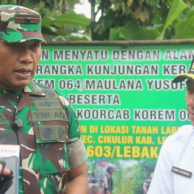 Danrem 064/Maulana Yusuf Tinjau Program Karya Bakti di Lebak