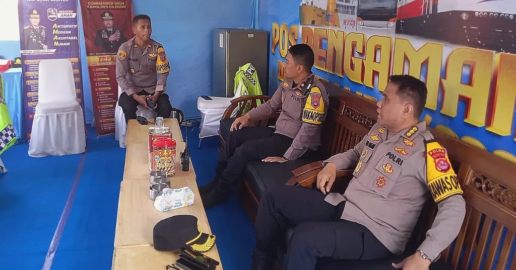 Itwasda Polda Banten Cek Kesiapan Personel Pos Pengamanan Purwakarta Cilegon