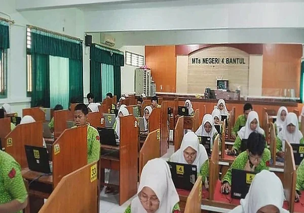 242 Siswa MTsN 4 Bantul Ikuti Try Out TKA Dikpora Kabupaten