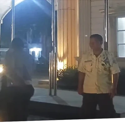 Polsek Kramatwatu Patroli Perumahan Taman Krakatau, Ajak Satpam Waspada