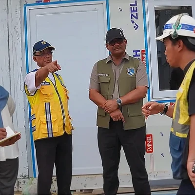 Ketua Satgas PRR Aceh Tinjau Pembangunan Huntara Terakhir di Aceh Utara