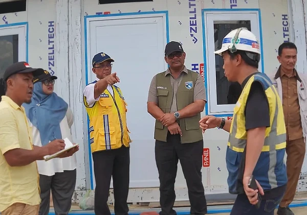 Ketua Satgas PRR Aceh Tinjau Pembangunan Huntara Terakhir di Aceh Utara