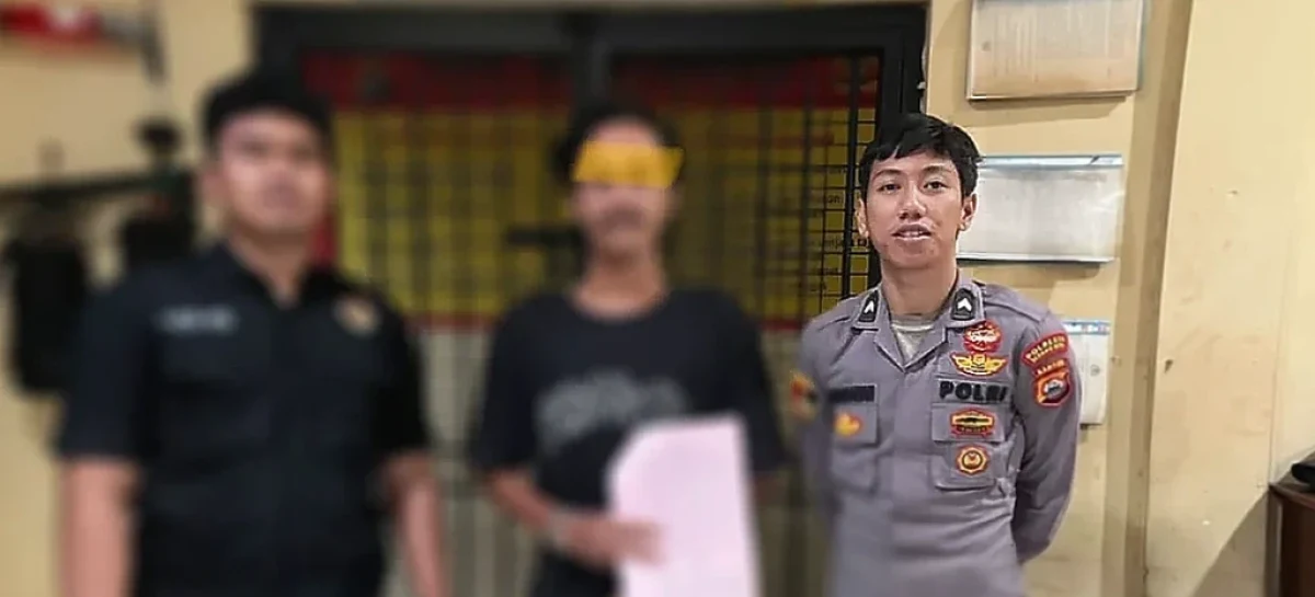 Polsek Kramatwatu Titipkan Tersangka Kepemilikan Senjata Api ke Rutan Polresta Serkot