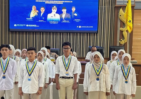 PMII STITNU Al Farabi Pangandaran Lantik Pengurus Baru dan Gelar Dialog Libur Lebaran