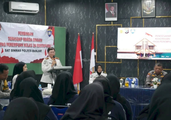 Lapas Perempuan Martapura Gandeng Polres Banjar Beri Edukasi KDRT dan Perkuat Keamanan