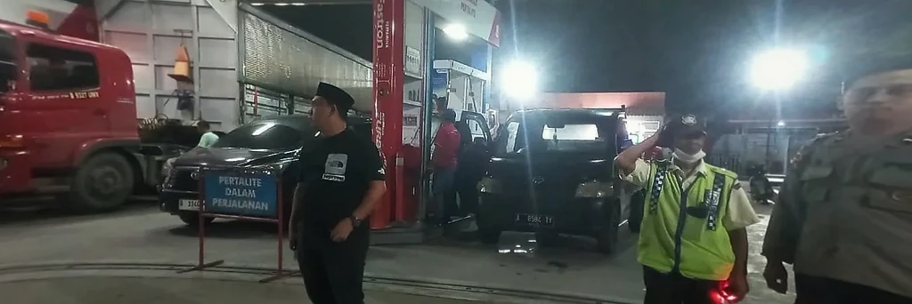 Polsek Ciwandan Cek Stok BBM di Dua SPBU Cilegon, Pastikan Ketersediaan Aman