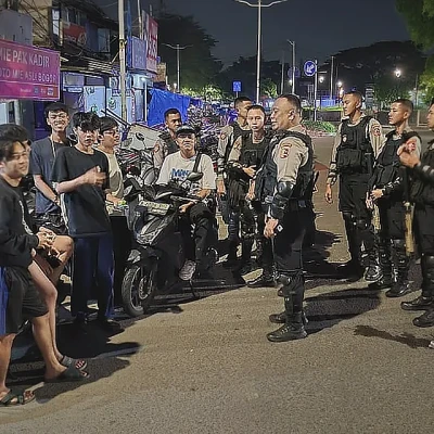 Patroli Sahur On The Road Detasemen Perintis Polri Jaga Kamtibmas di Polda Metro Jaya