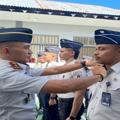 Kenaikan Pangkat 11 Petugas Lapas Wahai, Kepala Lapas Ingatkan Tanggung Jawab