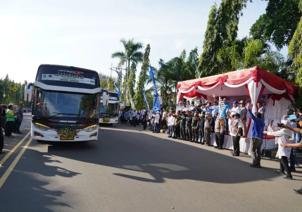 Pemkot Cilegon Berangkatkan 50 Bus Mudik Gratis, Layani Lebih 2.000 Pemudik