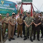 Dandim Wonosobo Resmikan Jembatan Gantung Garuda di Sindupaten