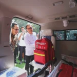Kemenkes dan Mendagri Serahkan 31 Ambulans untuk Fasyankes Terdampak Bencana