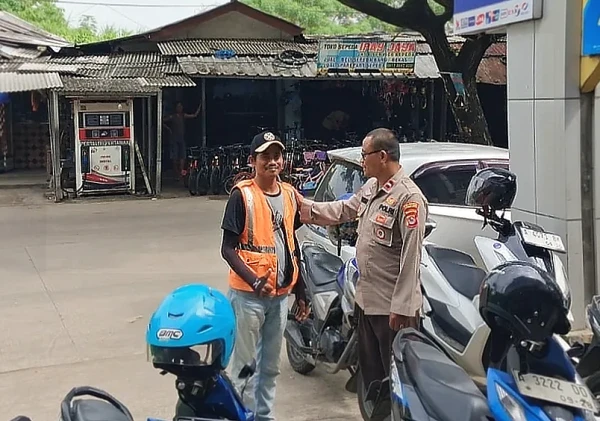 Polsek Serang Gelar Patroli Preventif di Pasar Rau, Imbau Warga Waspada Kejahatan