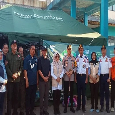 Bupati dan Kapolres Pandeglang Tinjau Pos Pengamanan Mudik Lebaran 1447 H
