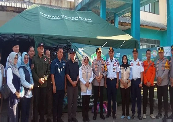 Bupati dan Kapolres Pandeglang Tinjau Pos Pengamanan Mudik Lebaran 1447 H