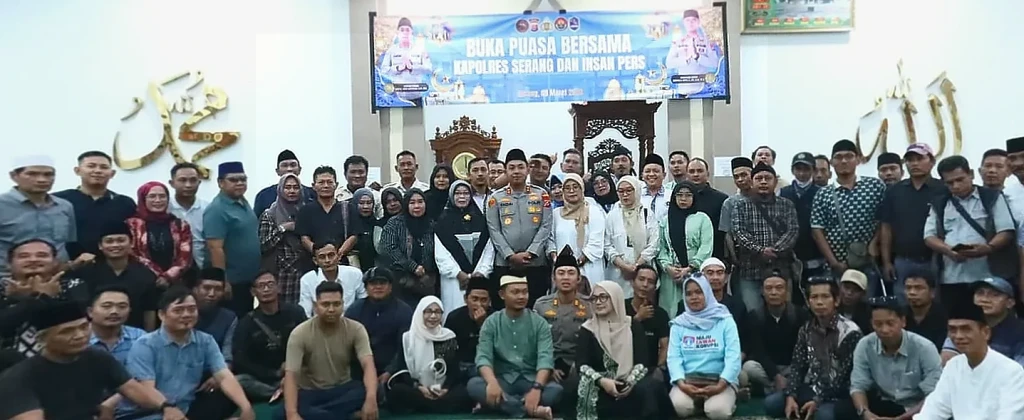 Kapolres Serang Ajak Insan Pers Perkuat Silaturahmi Lewat Buka Puasa Bersama