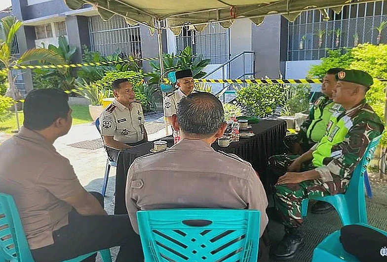 Lapas Pemuda Madiun Sinergi dengan TNI-Polri Amankan Kunjungan Lebaran 2026