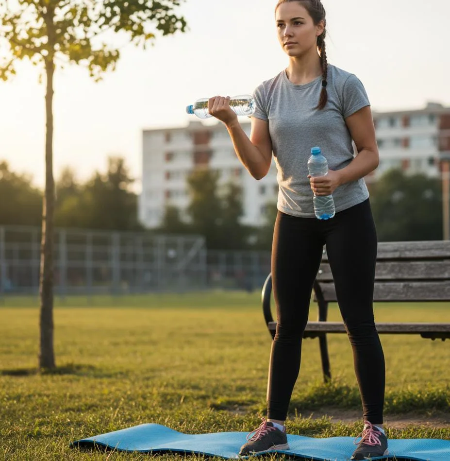 Workout Low Budget, Olahraga Efektif dengan Botol Air sebagai Dumbbell