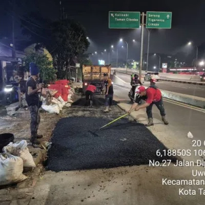 Perumda Tirta Benteng Tangerang Lakukan Perbaikan Jalan Terdampak Galian Pipa