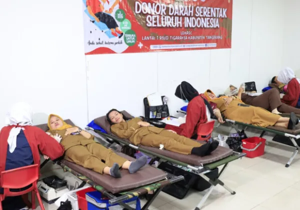 RSUD Tigaraksa Gelar Donor Darah Serentak Peringati HUT ke-25 Arsada