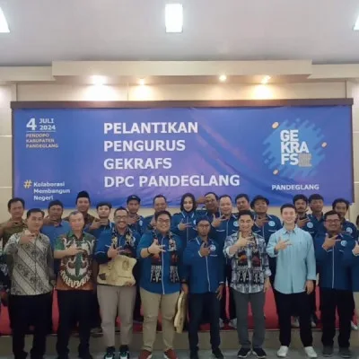 Gekrafs DPC Kabupaten Pandeglang Resmi Dilantik untuk Mendorong Kemajuan Ekonomi Kreatif