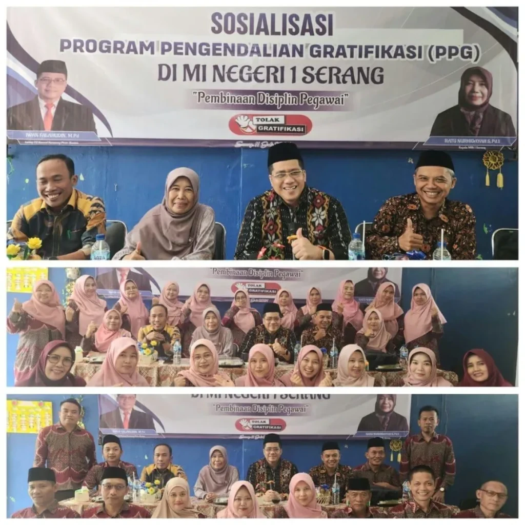 Sosialisasi Program Pengendalian Gratifikasi / PPG di MIN 1 Kabupaten Serang, Banten